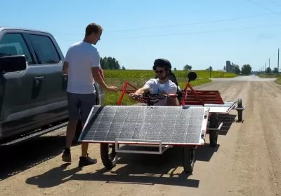 youtuber electric cars solar panel sustainability